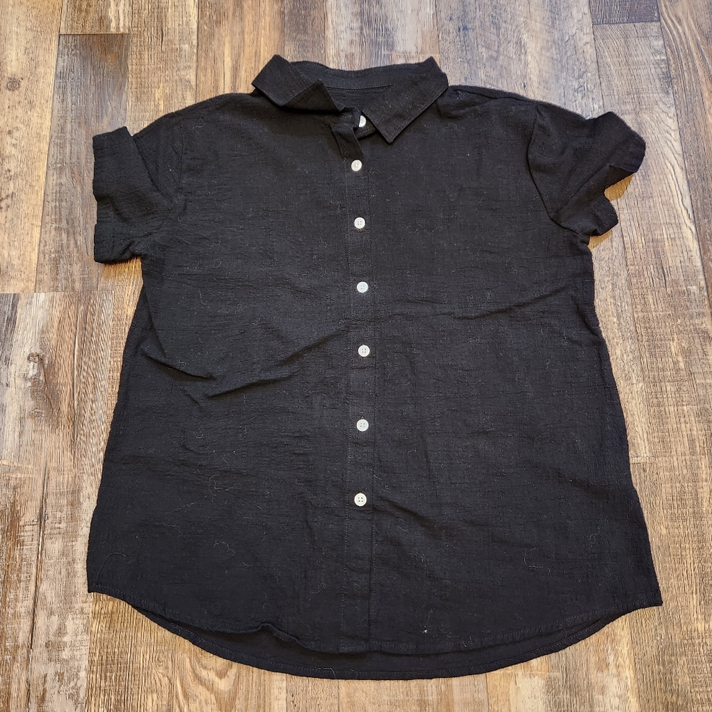 Black Button Down Shirt